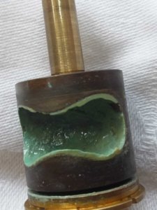 Messingdrehventil nach 2 Jahren Nutzung